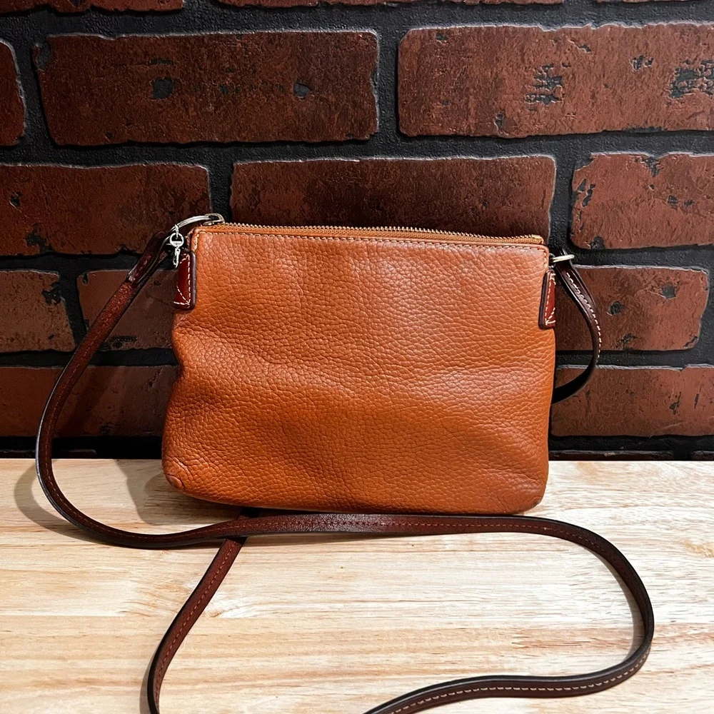 Dooney & Bourke Brown Leather Crossbody Bag